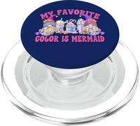 Cute Summer Latte Gnome Graphic My Favorite Color Is Mermaid PopSockets PopGrip per MagSafe