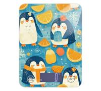 Cute Summer Orange Penguin Bilancia facile da pulire per alimenti per dieta 5 kg/5 g, bilancia digitale da 5 kg/5 g, con 4 unità per arrostire caffè espresso (batterie non incluse)