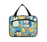 Cute Summer Orange Penguin Hanging Make up Bag Organizer con gancio, Borse di moda di design per gli uomini per Crociera Viaggio Bagno envase para Profumo de L