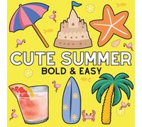 Cute Summer: Stress Relief Coloring Book for Adults and Kids with Cute Summer Designs, Cute Stuffs, Animals, Landscapes, Flowers for Relaxation.