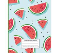 Cute Summer Watermelon Slices Composition Notebook: College Ruled 120 Pages, 7.5 x 9.25 Inches, Soft Matte Cover: A Fun and Refreshing Notebook for Girls, Teens, and Fruit Lovers