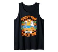Cute Summerween Ghost Funny Beach Halloween Canotta