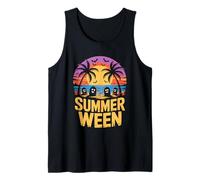 Cute Summerween Ghost Funny Beach Halloween Canotta