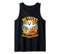 Cute Summerween Ghost Funny Beach Halloween Canotta