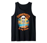 Cute Summerween Ghost Funny Beach Halloween Canotta