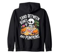Cute Summerween Ghost Funny Beach Halloween Felpa con Cappuccio