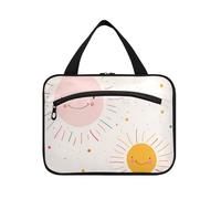 Cute Sun Hanging Mens Travel Bag Toiletry con gancio, caso di design per articoli da toeletta per gli uomini Camping cartera para maquillaje L