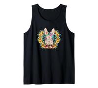 Cute Sunflower Motif for Women - Easter Bunny with Glasses Canotta