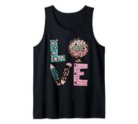 Cute Teacher Graphic for Women And Worlds Best Teacher Mom Canotta