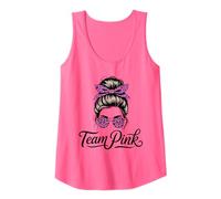 Cute Team Pink Chignon disordinato Field Day Spirit Week Run Fun Dream Canotta