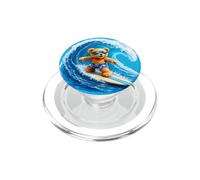 Cute Teddy Bear Cavalcando le Onde Tavola Surf Forme Mania PopSockets PopGrip per MagSafe