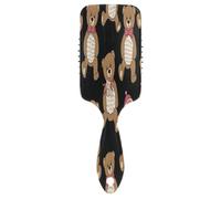 Cute Teddy Bears - Spazzola massaggiante a cuscino d'aria, spazzola districante per capelli, antistatica, spazzola per capelli moderna