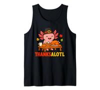 Cute Thanksalotl Axolotl Thanksgiving Day Pumpkin Autumn Canotta