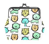 Cute Tiger Baby Pattern Portamonete Portafogli Vintage Pouch Borse per regalo
