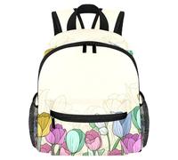 Cute Toddler Backpack - Rodeo Clipart Borsa moderna per bambini per la scuola materna, scuola, ragazze e bambini piccoli, Multicolore 11, 25.4x10x30 CM/10x4x12 in
