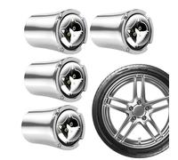 Cute Tyre Valve Stem Caps, Air Covers, Car Tire Accessories, Cat Pattern Design, Sturdy Rubber Material, Set di 4, Perfect For, Trucks, and Vehicles, Fun and Functional Decoration
