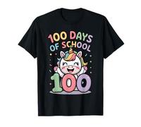 Cute Unicorn 100th School Day Celebration Teacher Student Maglietta