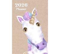 Cute Unicorn 2026 Planner Weekly and Monthly: Minimalist Calendar Organizers, goal, to do list