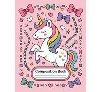 Cute Unicorn Aesthetic Preppy Composition Notebook: 120 Pages Composition Book, with Softwatercolors Cover Design, designed for Creative Writing, ... Book, with Softwatercolors Cover Desi