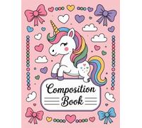 Cute Unicorn Aesthetic Preppy Composition Notebook: 120 Pages Composition Book, with Warmcozy Cover Design, ideal for Ideas, Drawing, Girls, Teachers, ... Cover Design, ideal for Ideas, Drawing,