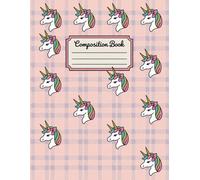 Cute Unicorn Aesthetic Preppy Composition Notebook: 120 Pages, with Linework Cover Design, designed for Drawing, Ideas, Teens, Teachers, Kids, Back to ... for Drawing, Ideas, Teens, Teachers, Kids, B