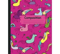 Cute Unicorn and friends: cute unicorn composition notebook for Kids Girls, Boys, Students, Back to School