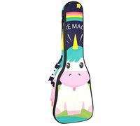 Cute Unicorn Baby Rainbow You Are Magical Soprano Ukulele Caso Tenore Ukulele Custodia per Adulti Copertura Ukulele con Cinghie Regolabili Impermeabile Ukulele Borsa Imbottita