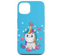 Cute Unicorn Baby with Butterflies, Unicorn Graphic Design Custodia per iPhone 13