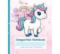 Cute Unicorn Composition Notebook for Kids, Girls, Teens & Adults | Magical Journal: Dream • Believe • Sparkle | 112 Wide Ruled Pages | Adorable ... Notes & Unicorn Lovers | Perfect Gift
