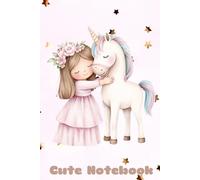 Cute Unicorn Grid Notebook for Kids: Kawaii Style Journal: 120 Pages Graph Paper Notebook | Perfect for School, Math, Drawing & Writing