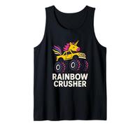 Cute Unicorn Monster Truck Rainbow Crusher Ragazze Cool Canotta