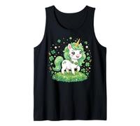 Cute Unicorn Shamrock St Patricks Day Girls Kids Lepricorn Canotta