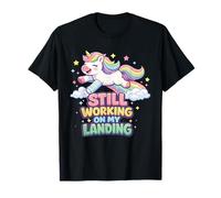 Cute Unicorn Still Working On My Landing Unicorn Broken Arm Maglietta