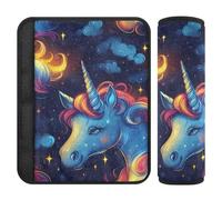 Cute Unicorns Anime Style 2 pz cuscino cintura di sicurezza protegge il collo e le spalle per berlina forro para cinturon de segurida