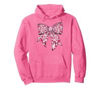 Cute Valentine's Day Pink Heart's Day Girl Coquette Bow Felpa con Cappuccio
