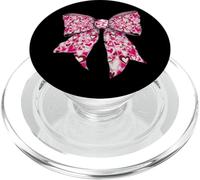 Cute Valentine's Day Pink Heart's Day Girl Coquette Bow PopSockets PopGrip per MagSafe