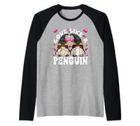 Cute Valentines Gnomes for Couples Love Like A Penguin Maglia con Maniche Raglan
