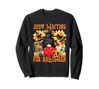 Cute Vampire GNOME for Women with Pumpkin Autumn Sunflower Felpa