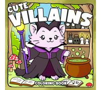 Cute Villains Coloring Book: Adorable Baddies Coloring Pages featuring Silly Poses, Playful Magic, and Humorous Scenes for Kids and Adults