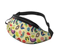 Cute Vintage Birds Crossbody Bag Runner Piccolo Hip Running Sport Sottile Alla moda Per Jogging Escursionismo Donna