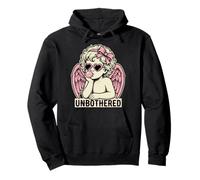 Cute Vintage Cupid Blowing Bubble Gum Unbothered Felpa con Cappuccio
