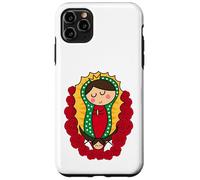 Cute Virgin Mary Cartoon Guadalupe Devotion in Kawaii Form Custodia per iPhone 11 Pro Max