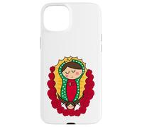 Cute Virgin Mary Cartoon Guadalupe Devotion in Kawaii Form Custodia per iPhone 15 Plus