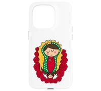 Cute Virgin Mary Cartoon Guadalupe Devotion in Kawaii Form Custodia per iPhone 15 Pro