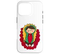 Cute Virgin Mary Cartoon Guadalupe Devotion in Kawaii Form Custodia per iPhone 16 Pro