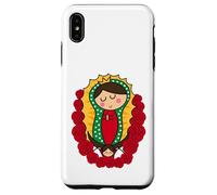 Cute Virgin Mary Cartoon Guadalupe Devotion in Kawaii Form Custodia per iPhone XS Max