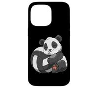 Cute Volleyball Panda Hugging Volleyball Custodia per iPhone 14 Pro Max