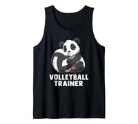 Cute Volleyball Panda Volleyball Trainer Fun Canotta
