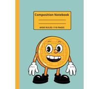 Cute Waffle Composition Notebook Wide Ruled :orange with green notebook: Fun and Sweet Notebook for School, Journaling, and Everyday Writing