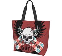 Cute Welsh Corgi Rose Floral Attern Tote Bag Large Casual Women Shoulder Handbags Borse della spesa riutilizzabili per lavoro Shopping Travel Beach